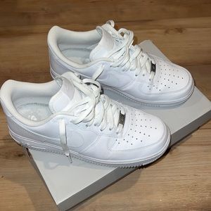 White Nike Air Force 1s